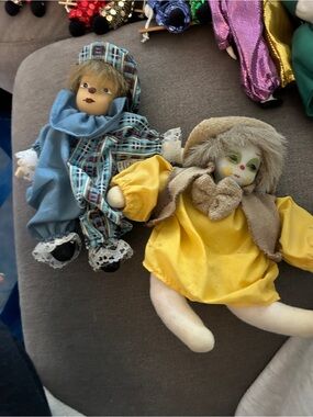 Vintage clown dolls